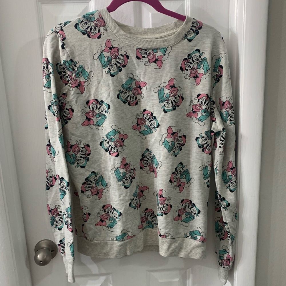 Disney Mickey and Minnie Holiday PJ’s Sweater